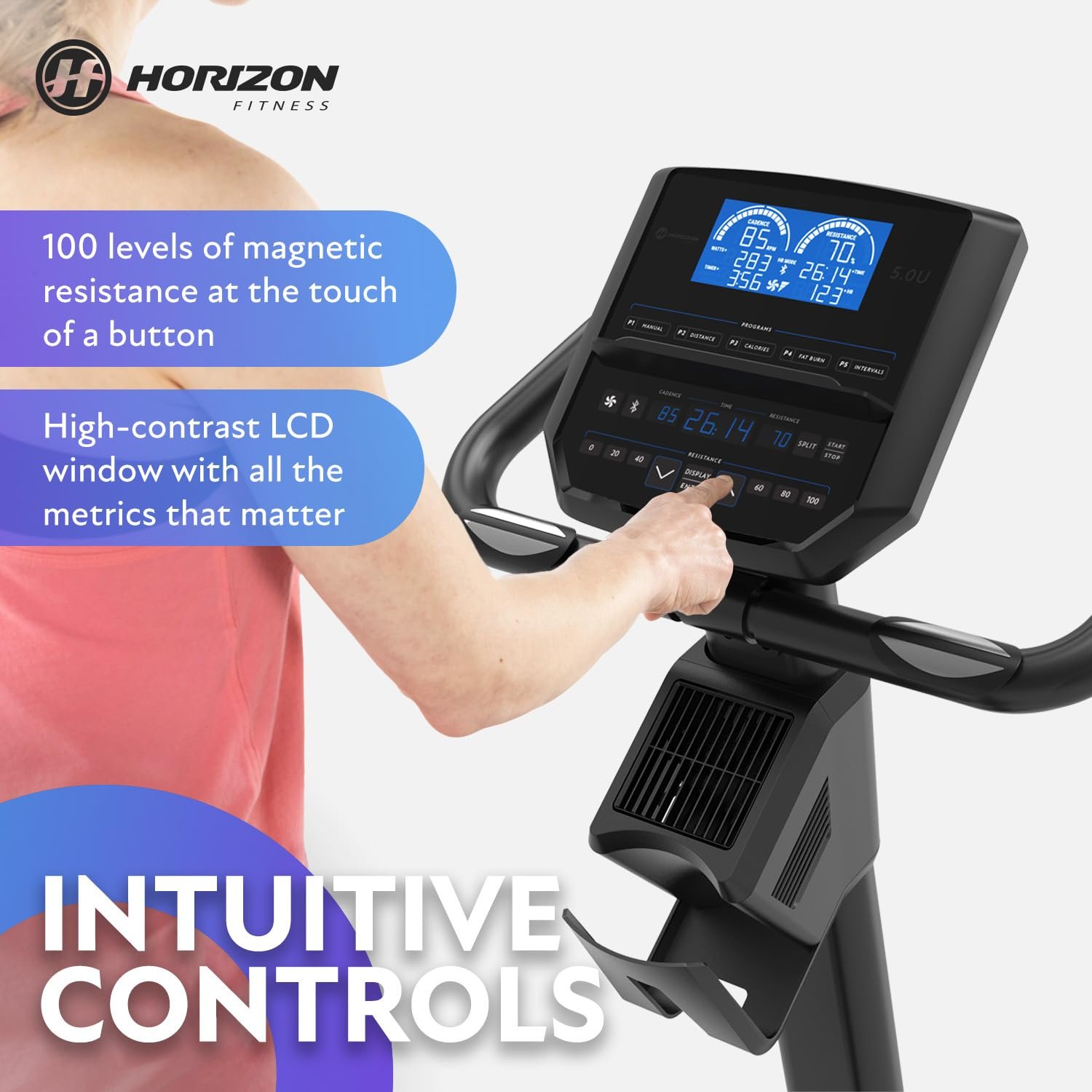 وسيلة مريحة وممتعة لممارسة الرياضة في المنزل؟ لا داعي للبحث أكثر! تقدم لك دراجة Horizon 5.0U الأفقية، الخيار المثالي لممارسة التمارين الرياضية في راحة منزلك.