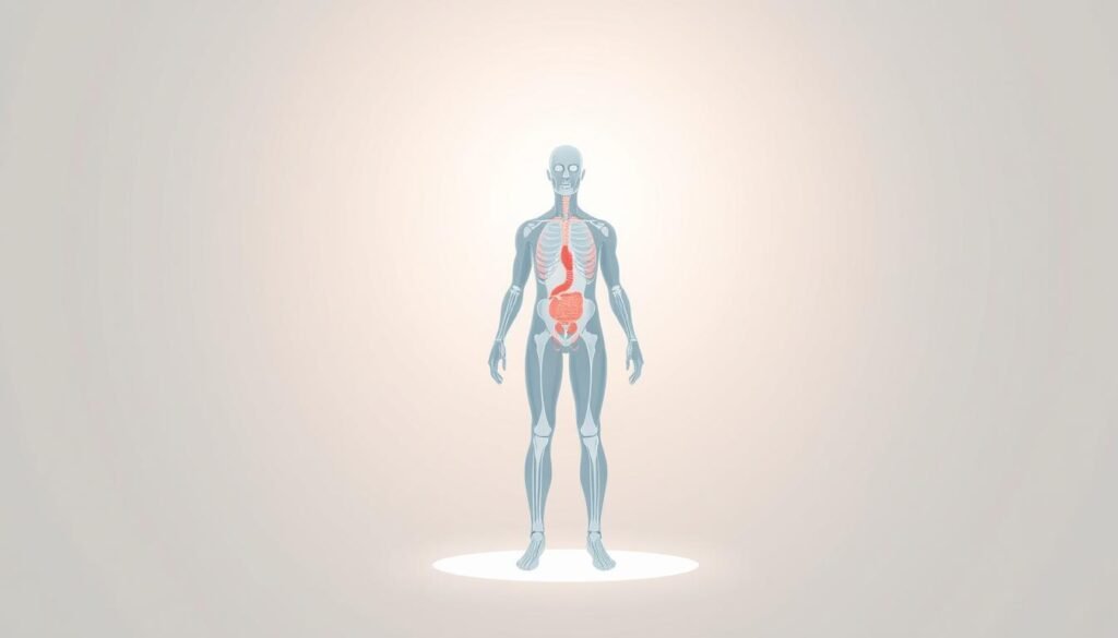 A serene illustration of a human body, conveying the essence of physical safety and well-being. The figure stands in a relaxed, confident pose, surrounded by a soft, diffused light that emanates a sense of tranquility. The body is depicted with anatomical accuracy, highlighting the interconnected systems that work in harmony to maintain overall health. The background is a minimalist, soothing palette that allows the central subject to take center stage, emphasizing the importance of prioritizing personal safety and care. The composition is balanced, with a focal point that draws the viewer's attention to the core message of the image: the primacy of bodily integrity and the need to approach fitness regimens with caution and mindfulness. A serene illustration of a human body, conveying the essence of physical safety and well-being. The figure stands in a relaxed, confident pose, surrounded by a soft, diffused light that emanates a sense of tranquility. The body is depicted with anatomical accuracy, highlighting the interconnected systems that work in harmony to maintain overall health. The background is a minimalist, soothing palette that allows the central subject to take center stage, emphasizing the importance of prioritizing personal safety and care. The composition is balanced, with a focal point that draws the viewer's attention to the core message of the image: the primacy of bodily integrity and the need to approach fitness regimens with caution and mindfulness.